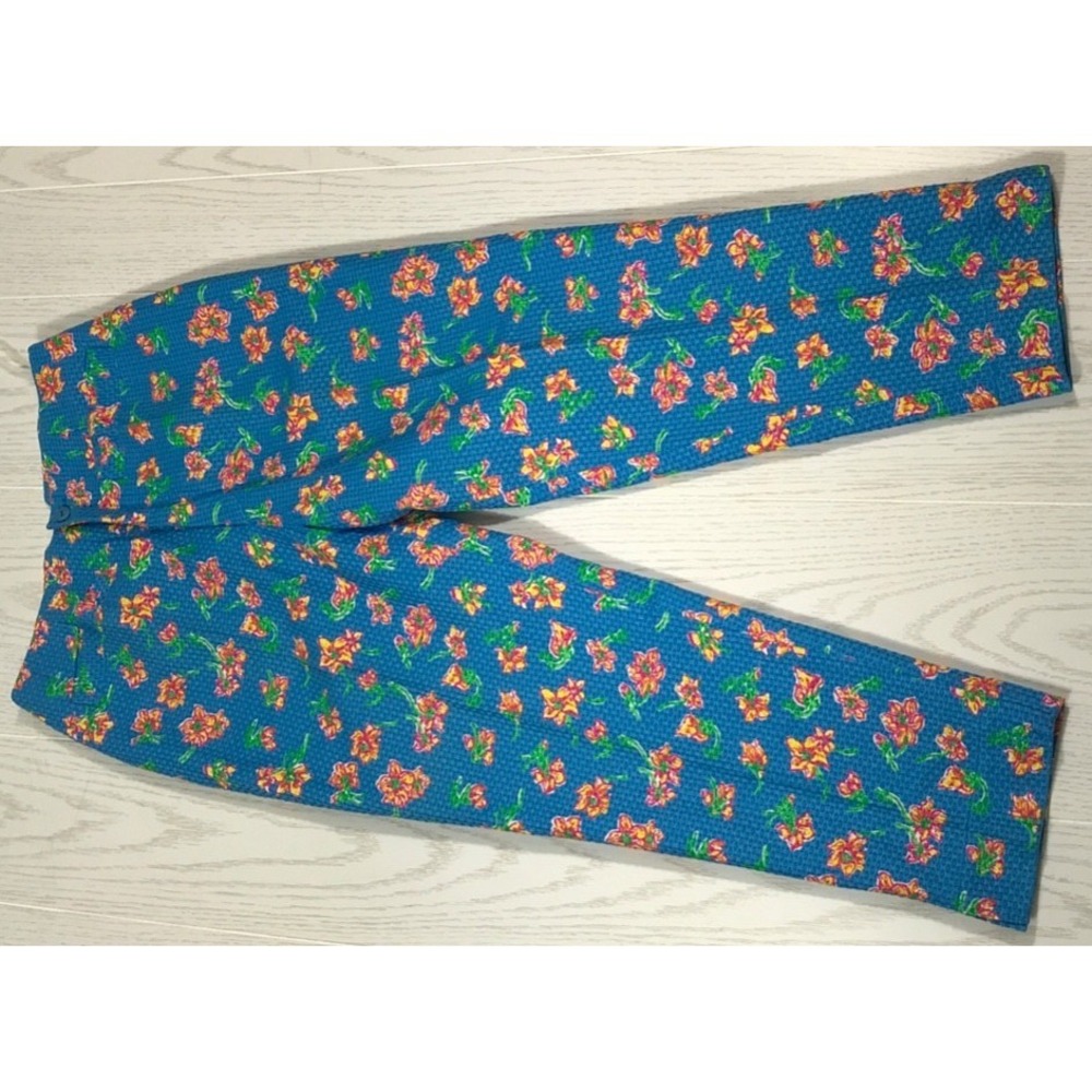 Vintage Lilly Pulitzer Capri Pant Women 8 Bergdorf Goodman Floral Trouser Cotton